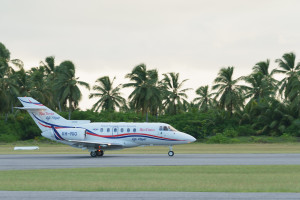 The Royal Flying Doctor Service Departing Cocos Island AIrport